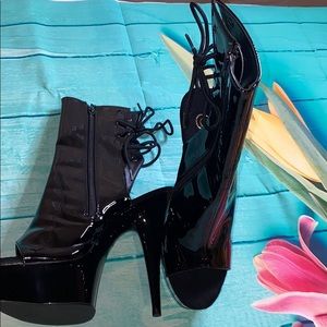 Pleaser Delight PeepToe Booties